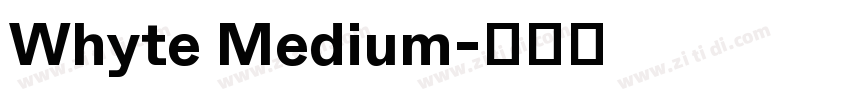 Whyte Medium字体转换